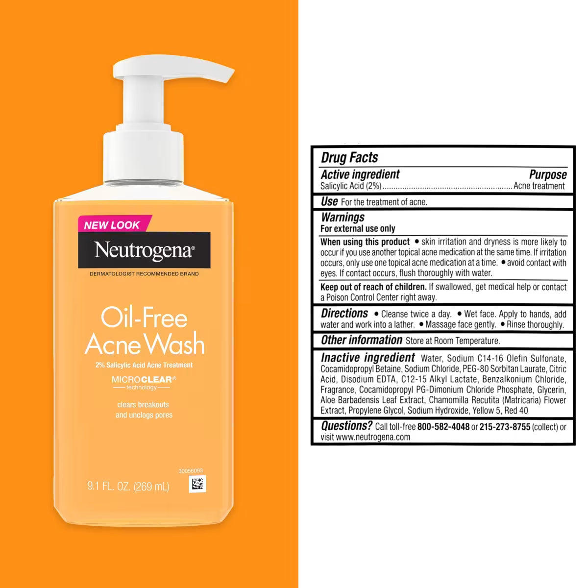 Neutrogena® Oil Free Acne Wash 16 Fl Oz - US 1375