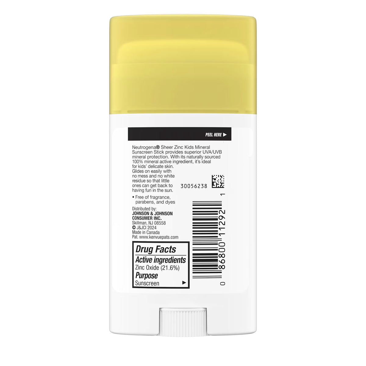 Neutrogena® Sheer Zinc Kids Mineral Sunscreen Stick Broad Spectrum SPF 50+, 1.5 Oz - US 6026