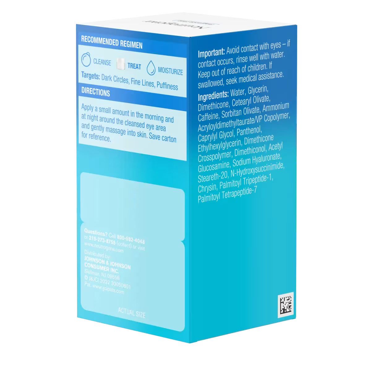 Neutrogena® Hydro Boost+ Caffeine Eye Gel Cream, Fragrance Free, 0.5 Oz - US 2139