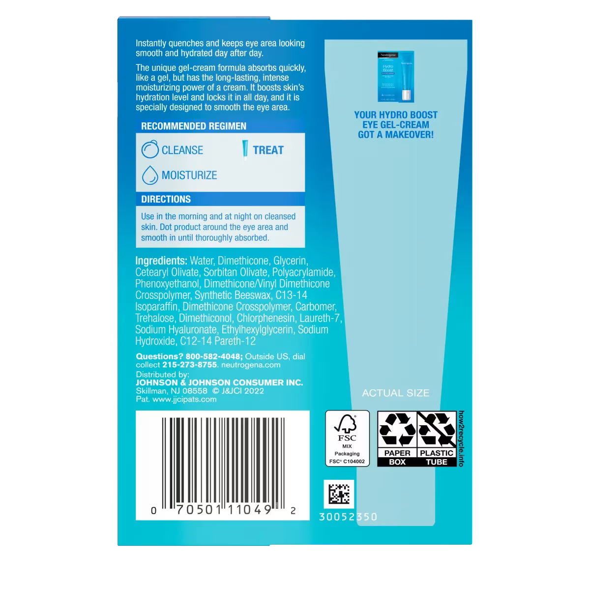 Neutrogena® Hydro Boost Eye Gel-Cream, 0.5 Fl. Oz - US 3205