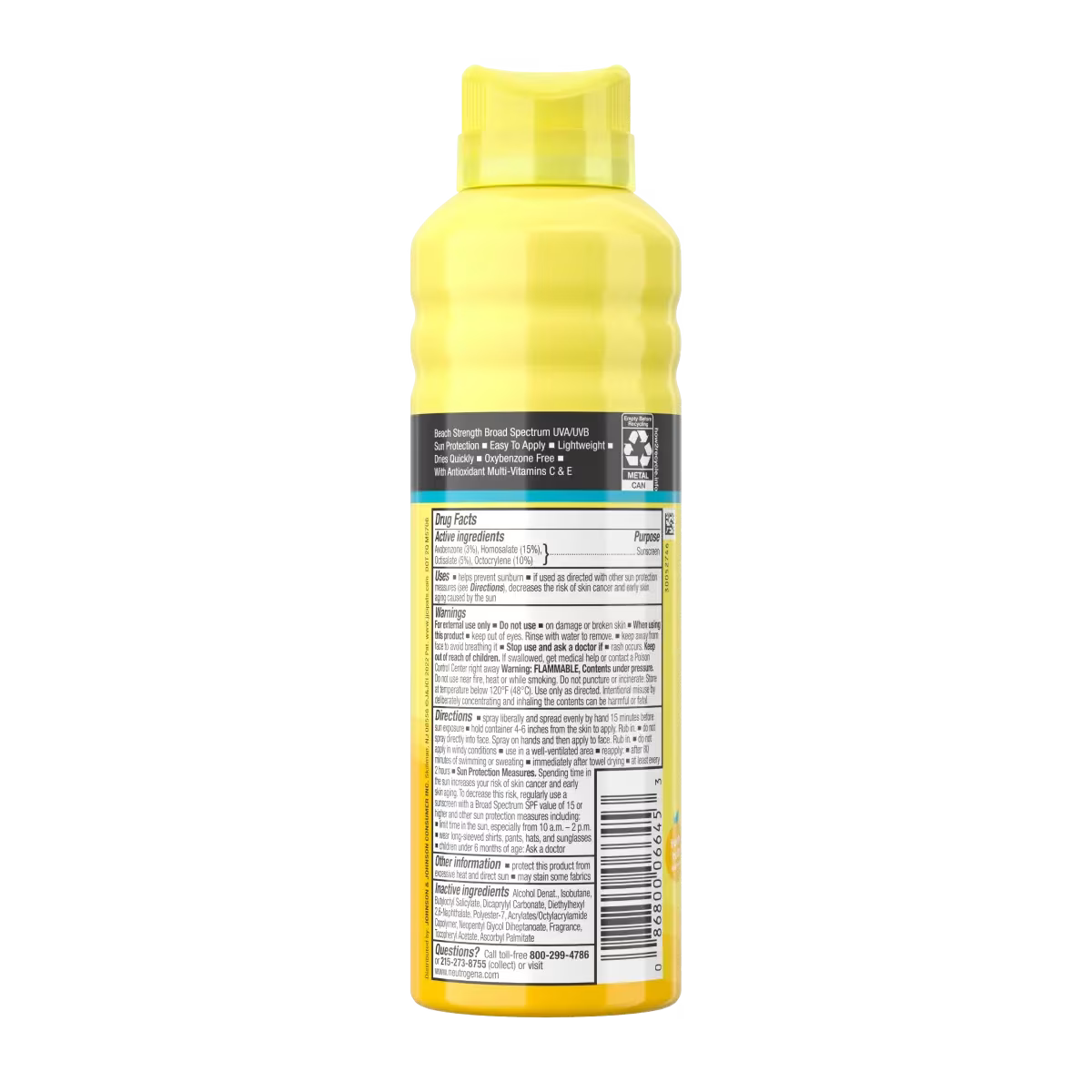 Neutrogena® Beach Defense Kids Sunscreen Spray Broad Spectrum SPF 70, 6.5 Oz - US 7499