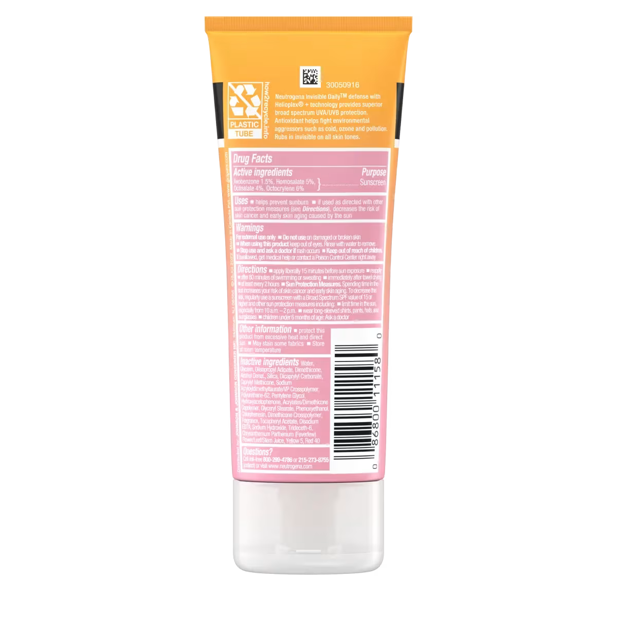 Invisible Daily Defense Sunscreen Lotion SPF 30 - US 5417