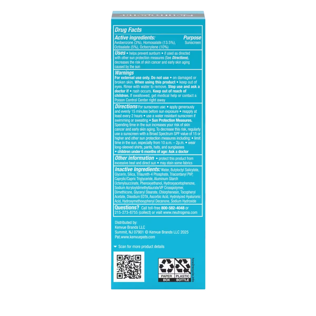 Neutrogena® Hydro Boost SPF 50 Hyaluronic Acid Moisturizer, 1.7 Fl. Oz - US 6785