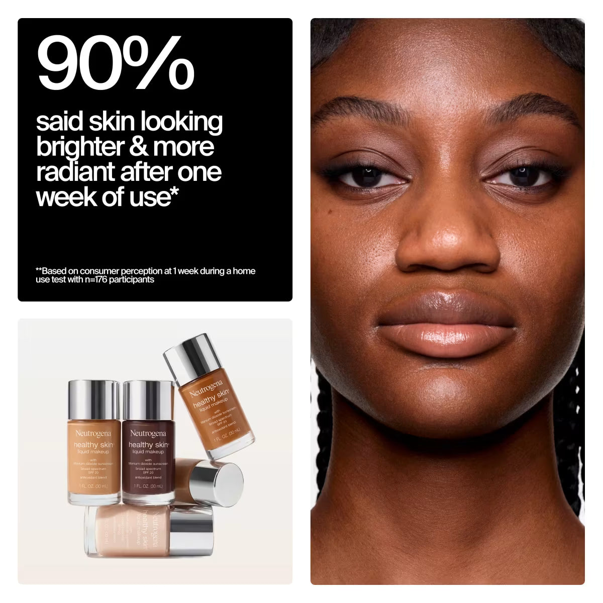 Neutrogena® Healthy Skin Liquid Foundation Makeup Broad Spectrum SPF 20, 310W Buff, 1 Fl. Oz - US 4326