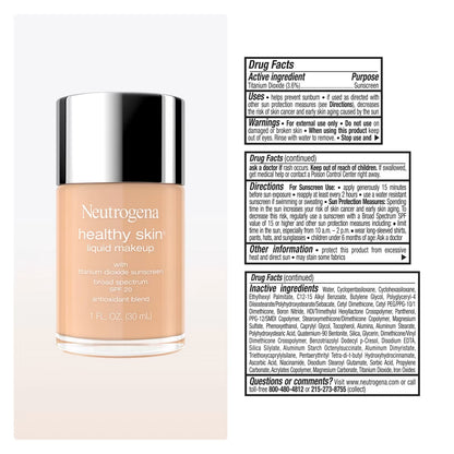 Neutrogena® Healthy Skin Liquid Makeup Broad Spectrum SPF 20, 240C Soft Sand, 1 Fl. Oz - US 0961