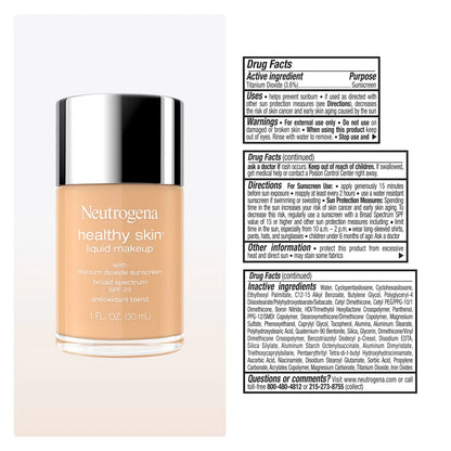 Neutrogena® Healthy Skin Liquid Foundation Makeup Broad Spectrum SPF 20, 250N Sand, 1 Fl. Oz - US 3057