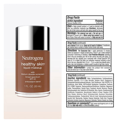 Neutrogena® Healthy Skin Liquid Makeup Broad Spectrum SPF 20, 540N Rich Golden, 1 Fl. Oz - US 8458