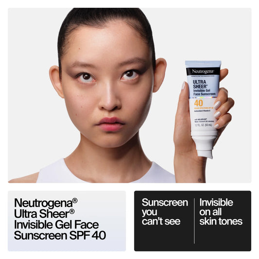 Neutrogena® Ultra Sheer Invisible Gel Face Sunscreen Broad Spectrum SPF 40, 1.7 Oz - US 0501