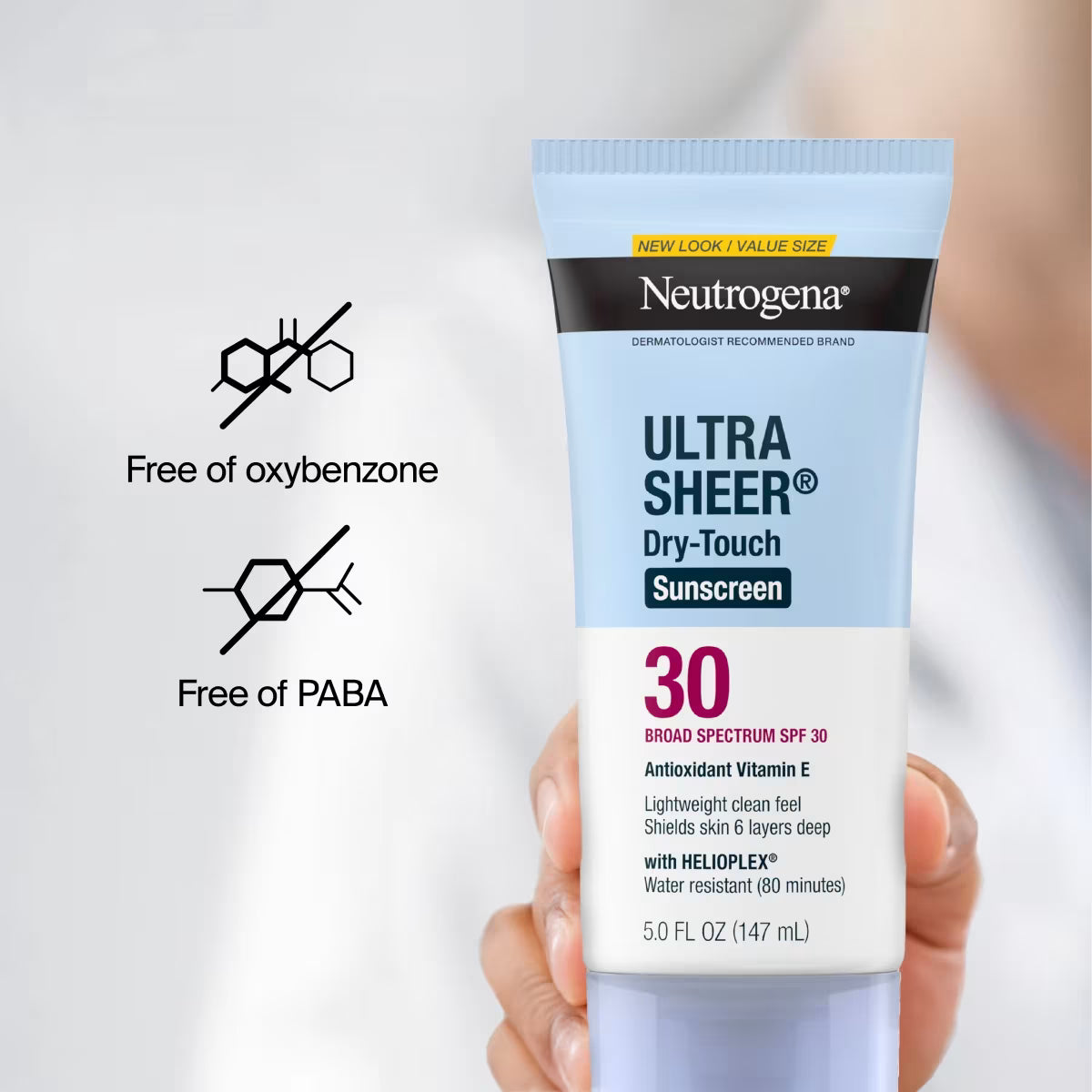 Neutrogena® Ultra Sheer Dry-Touch Sunscreen Lotion Broad Spectrum SPF 30, 5 Fl. Oz - US 9160