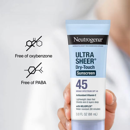 Neutrogena® Ultra Sheer Dry-Touch Sunscreen Lotion Broad Spectrum SPF 45, 3 Fl. Oz - US 6108