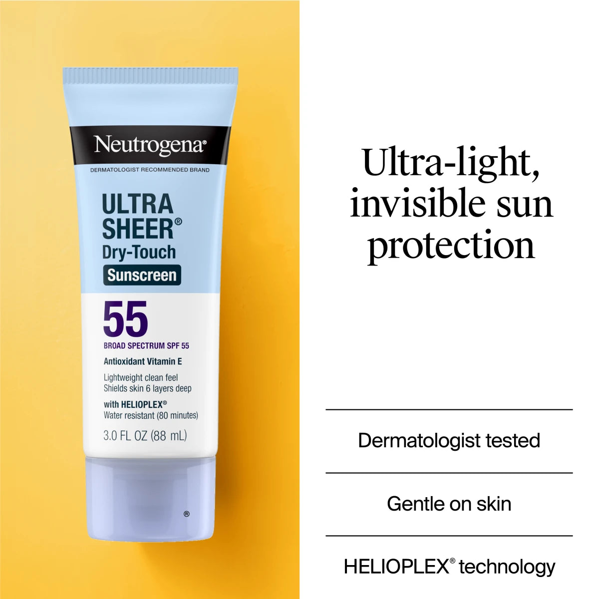 Neutrogena® Ultra Sheer Dry-Touch Sunscreen Lotion Broad Spectrum SPF 55, 3 Fl. Oz - US 0898