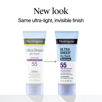 Neutrogena® Ultra Sheer Dry-Touch Sunscreen Lotion Broad Spectrum SPF 55, 3 Fl. Oz - US 0898