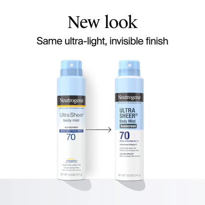 Neutrogena® Ultra Sheer Body Mist Sunscreen Broad Spectrum SPF 70, 5 Oz - US 0371