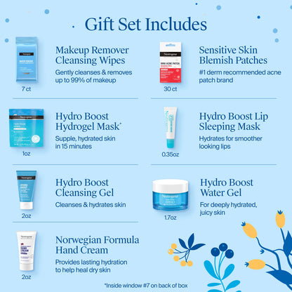 Neutrogena® 7 Days of Skincare Gift Set, 7 Items - US 3285