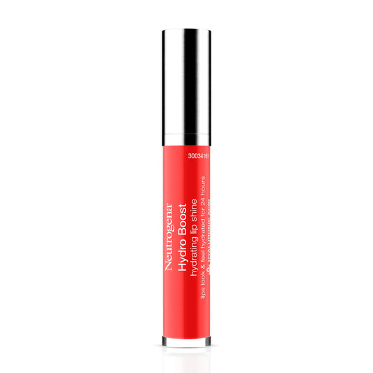 Neutrogena® Hydro Boost Hydrating Lip Shine, 65 Bright Poppy, 0.10 Oz - US 3580