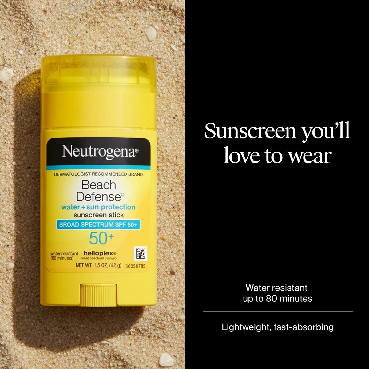 Neutrogena® Beach Defense Sunscreen Stick Broad Spectrum SPF 50+, 1.5 Oz - US 9649
