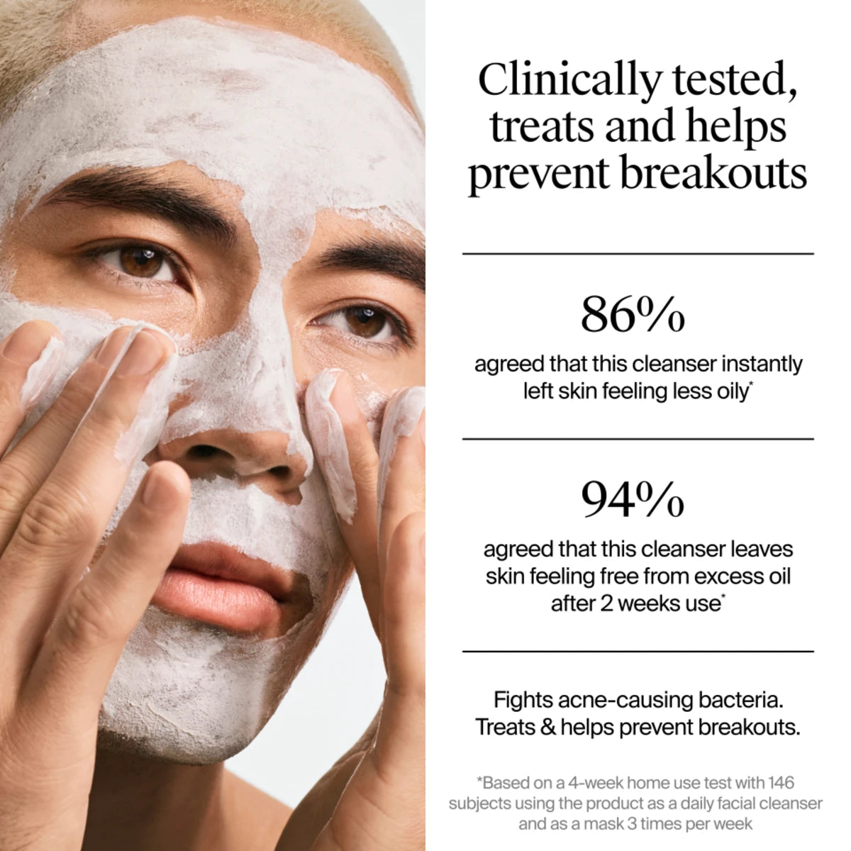 Neutrogena® Evenly Clear™ Acne Cleansing Mask, 4.2 Fl oz - US 9093