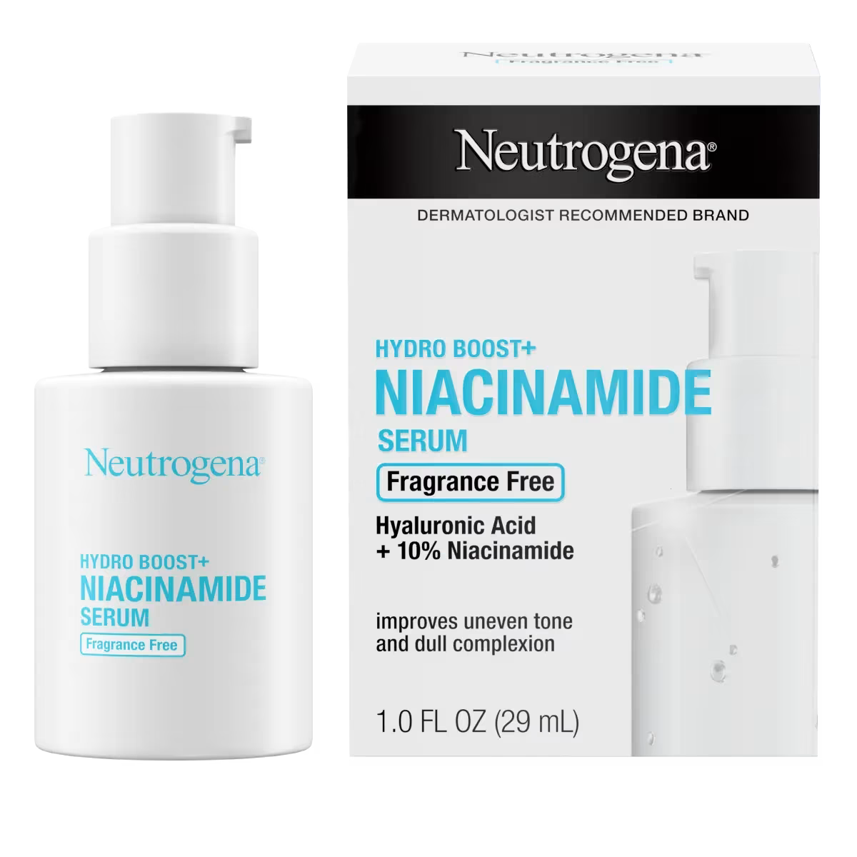 Neutrogena® Hydro Boost+ Niacinamide Serum, Fragrance Free, 1 Fl. Oz - US 2904