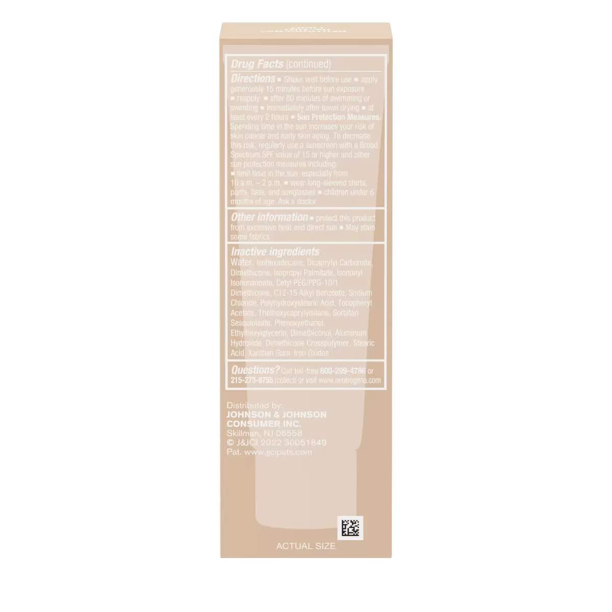Neutrogena® Purescreen+™ Mineral UV Tint Face Liquid Sunscreen - Light - US 6538