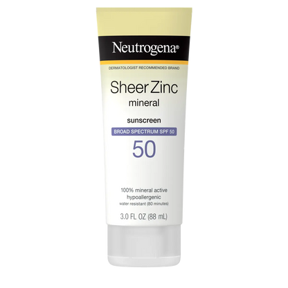 Neutrogena® Sheer Zinc Dry-Touch Sunscreen Broad Spectrum SPF 50, 3 Fl. Oz - US 6007