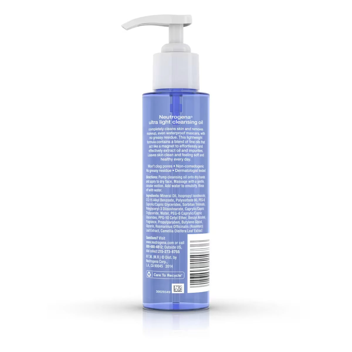 Neutrogena® Ultra Light Cleansing Oil, 4 Fl. Oz - US 5039