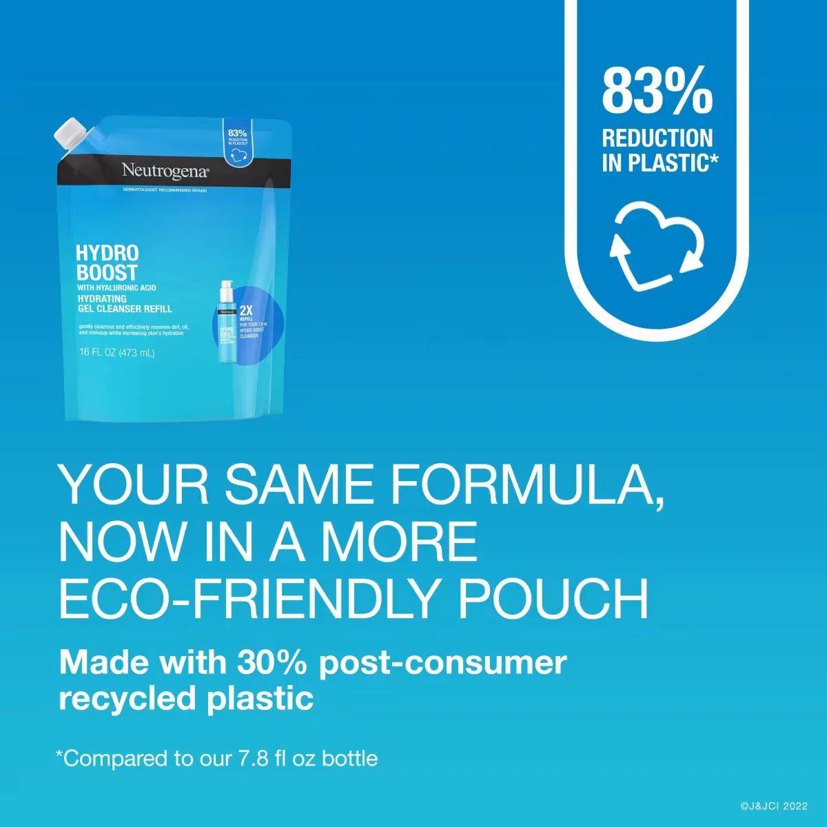Neutrogena® Hydro Boost Cleansing Gel, Refill Pouch, 16 Fl. Oz - US 9162