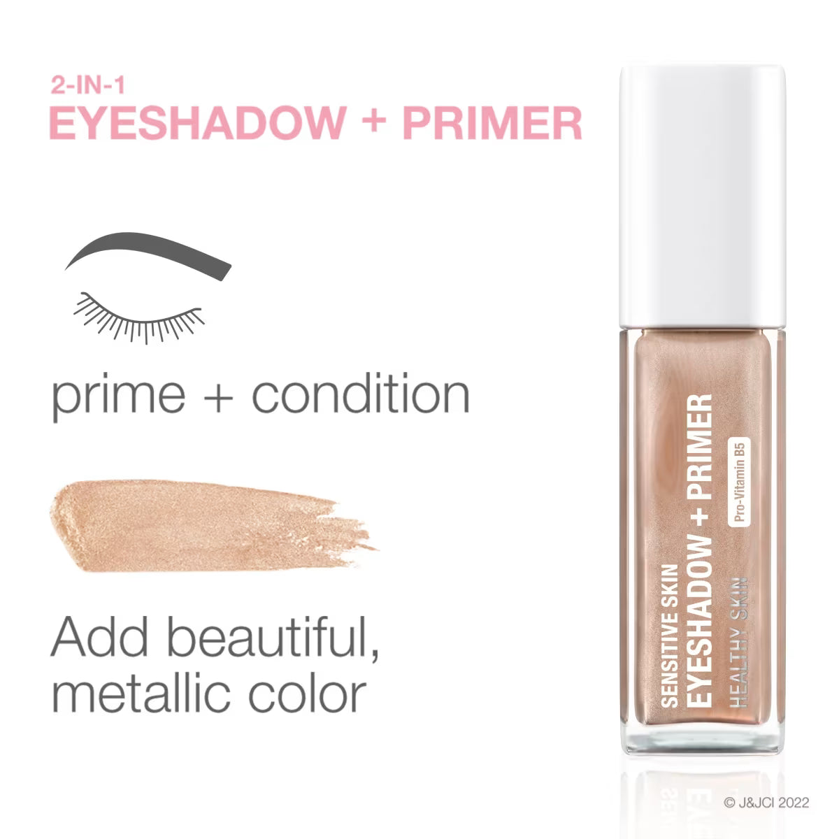 Sensitive Skin 2-in-1 Eyeshadow + Primer - Soft Pearl - US 9512