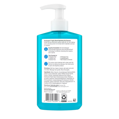 Neutrogena® Hydro Boost Face Wash, Hyaluronic Acid Hydrating Cleansing Gel, 16 Fl. Oz - US 1061