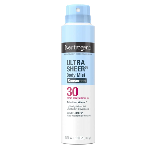 Neutrogena® Ultra Sheer Body Mist Sunscreen Spray Broad Spectrum SPF 30, 5 Oz - US 8135