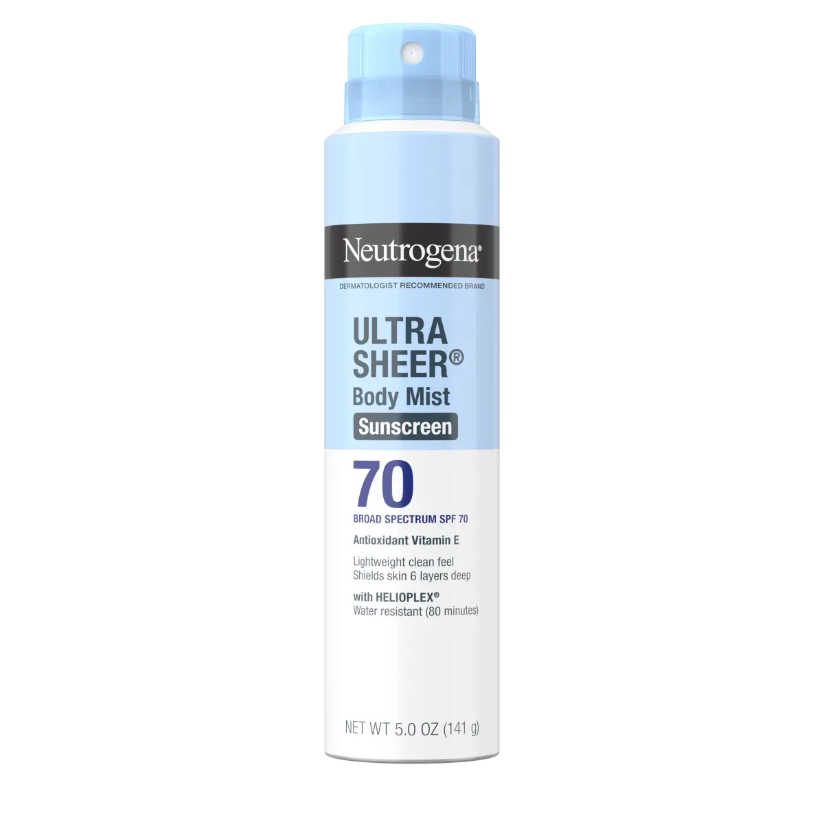 Neutrogena® Ultra Sheer Body Mist Sunscreen Broad Spectrum SPF 70, 5 Oz - US 0371