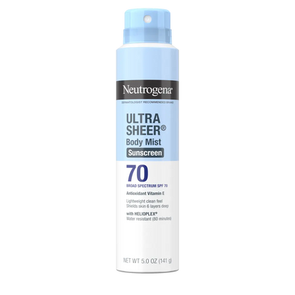 Neutrogena® Ultra Sheer Body Mist Sunscreen Broad Spectrum SPF 70, 5 Oz - US 0371