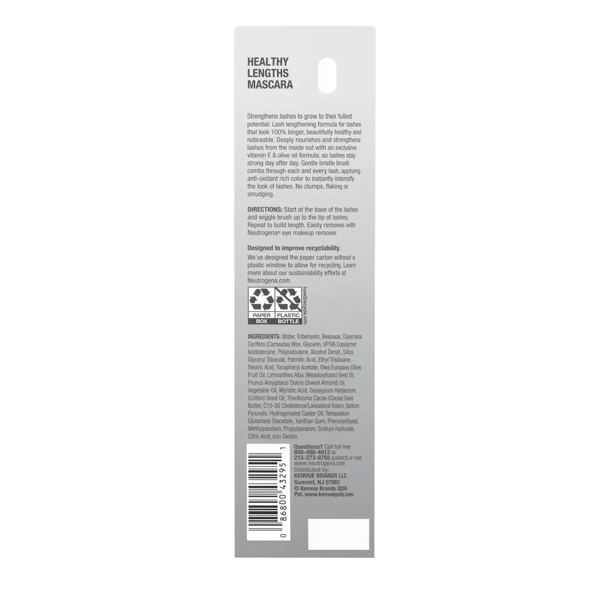 Neutrogena® Healthy Lengths Mascara, Black 02, .21 Oz - US 5073