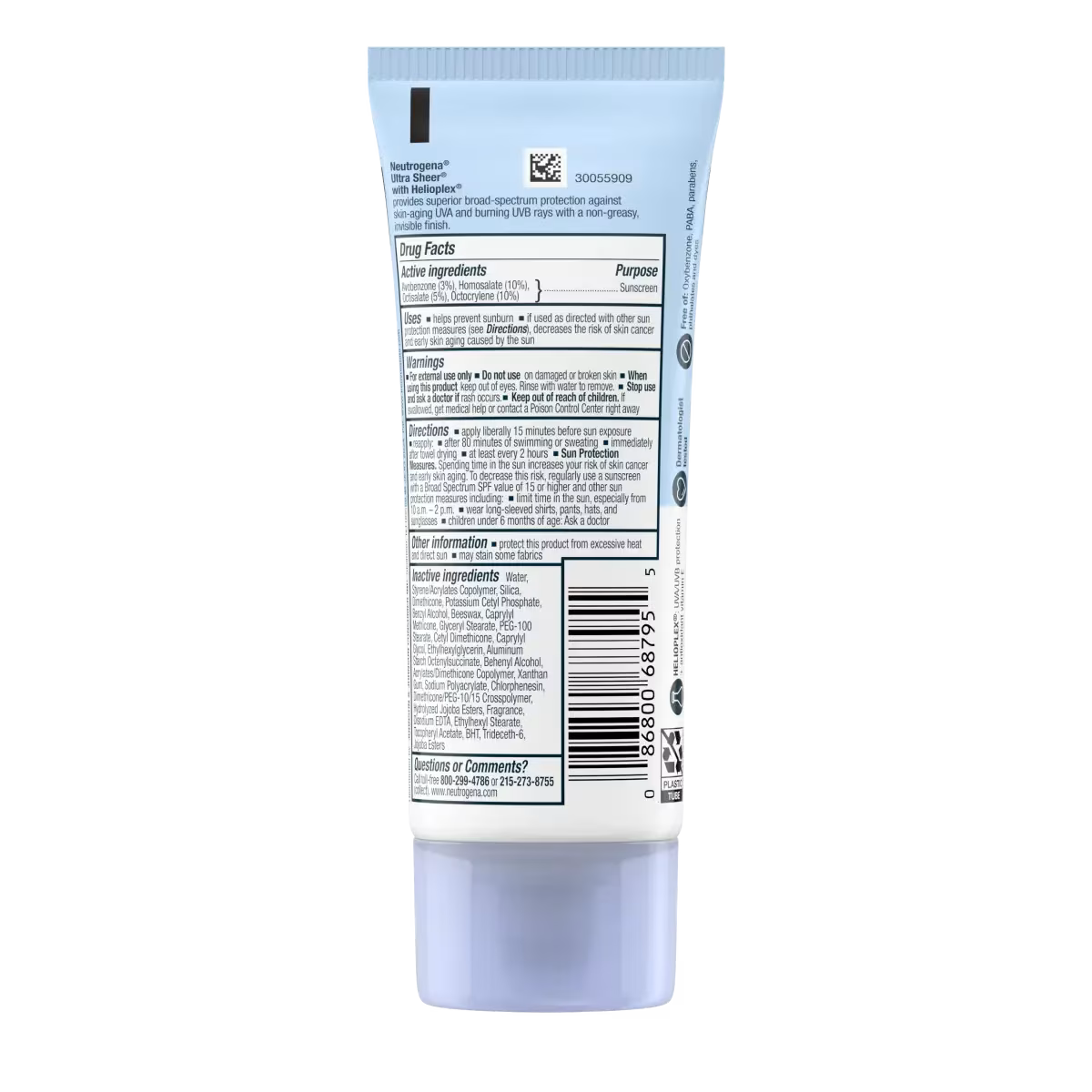 Neutrogena® Ultra Sheer Dry-Touch Sunscreen Lotion Broad Spectrum SPF 45, 3 Fl. Oz - US 6108