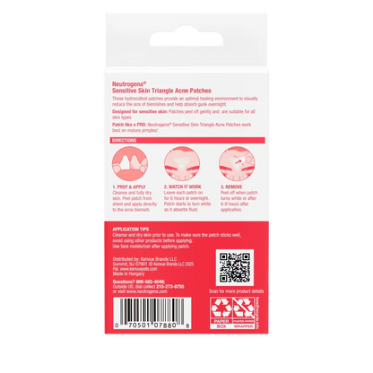 Neutrogena® Sensitive Skin Triangle Acne Patches, 10 Count - US 7360