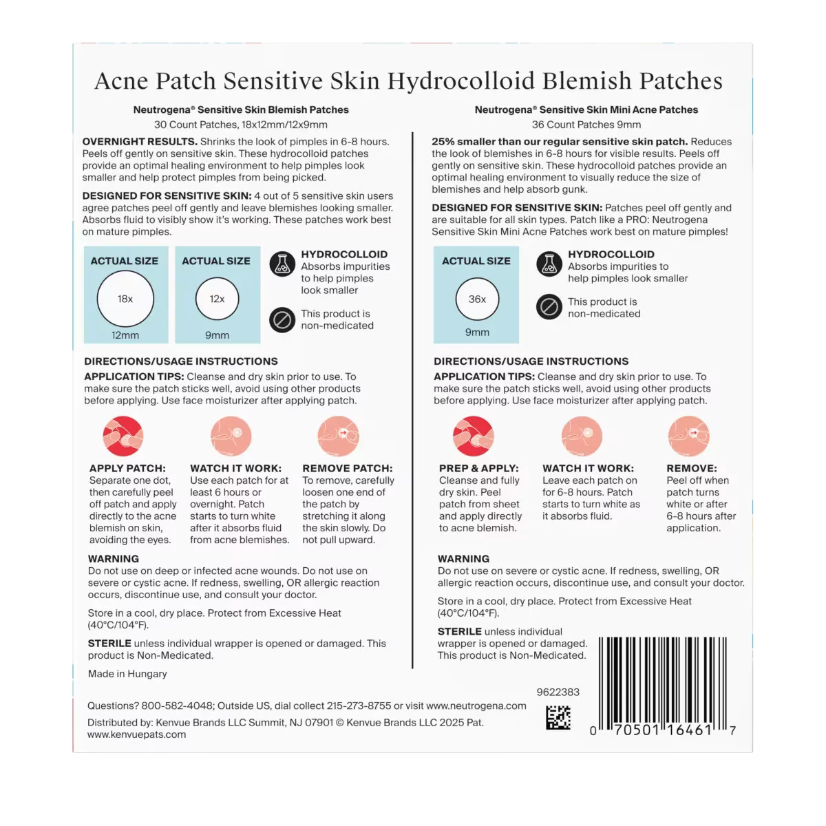 Neutrogena® Flawless Fix Sensitive Skin Acne Patch Duo, 2 Items - US 6388