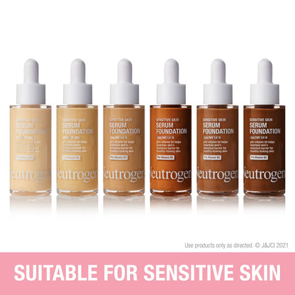 Neutrogena® Healthy Skin Sensitive Skin Serum Foundation, Light/Medium 01, 1 Oz - US 0095