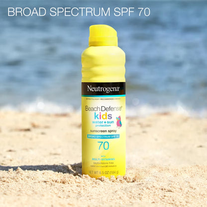 Neutrogena® Beach Defense Kids Sunscreen Spray Broad Spectrum SPF 70, 6.5 Oz - US 7499