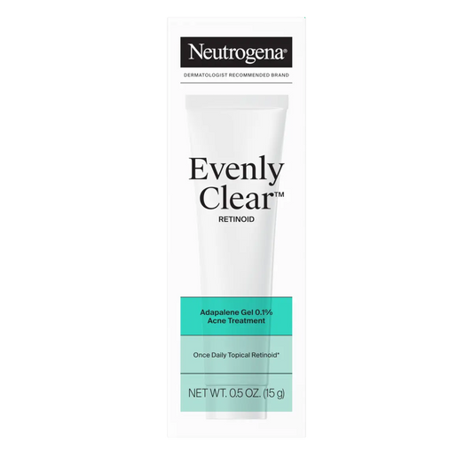 Neutrogena® Evenly Clear™ Retinoid Adapalene Gel 0.1% Acne Treatment, 0.5 Oz - US 0396