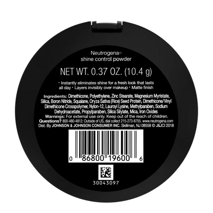 Neutrogena® Shine Control Powder, Invisible 10, 0.37 Oz - US 1982