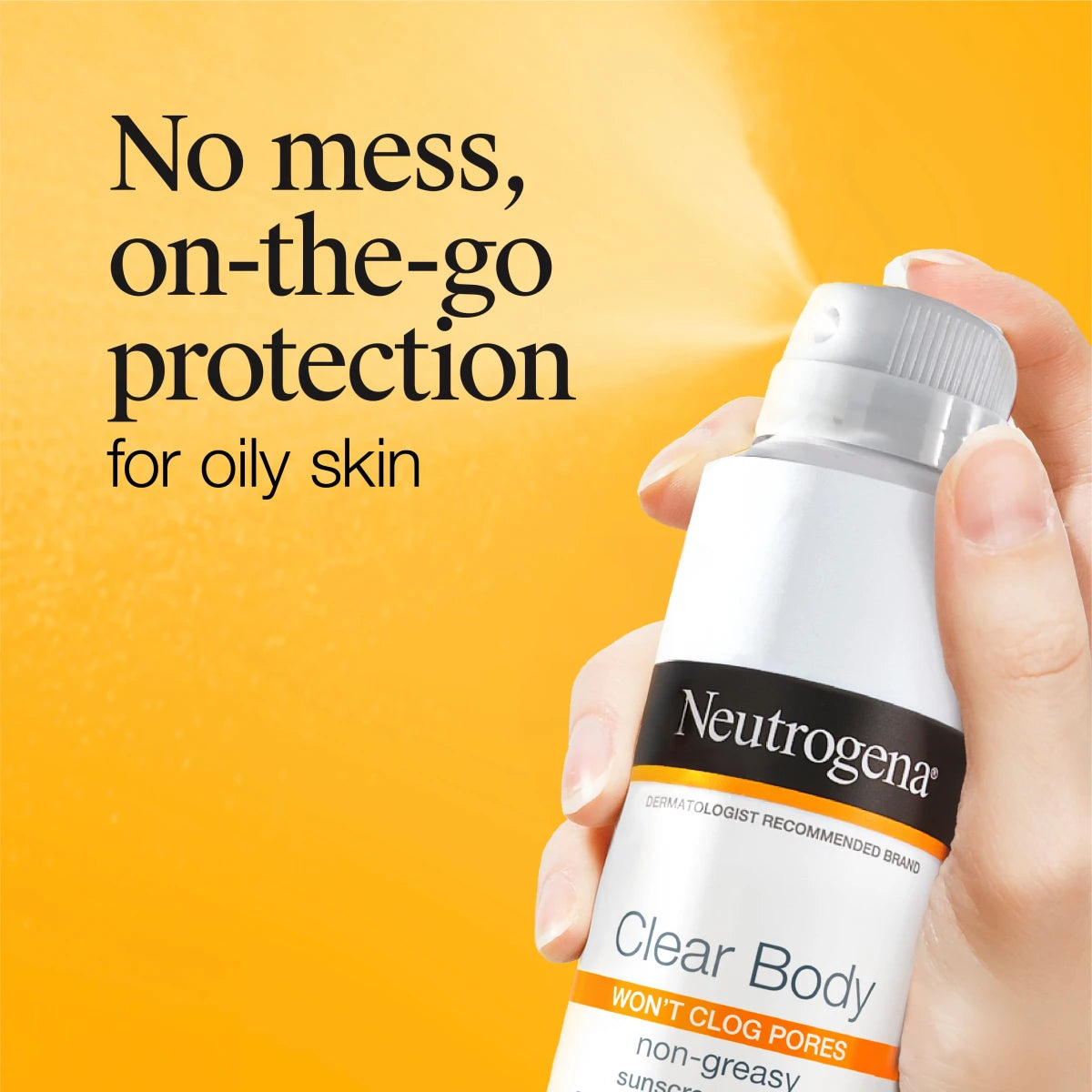 Neutrogena Clear Body SPF 50 Sunscreen Spray, Non-Comedogenic, 5 oz - US 2999