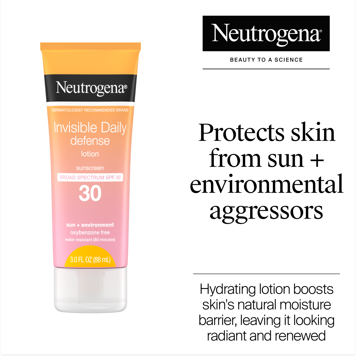 Invisible Daily Defense Sunscreen Lotion SPF 30 - US 5417